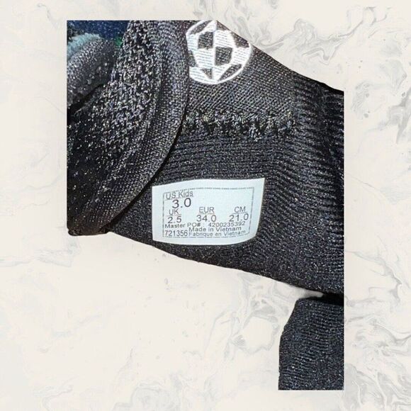 Vans Underage VR3 Black Daisy Athletic Comfort Shoe Sneaker Kids Size 3 - Picture 8 of 8